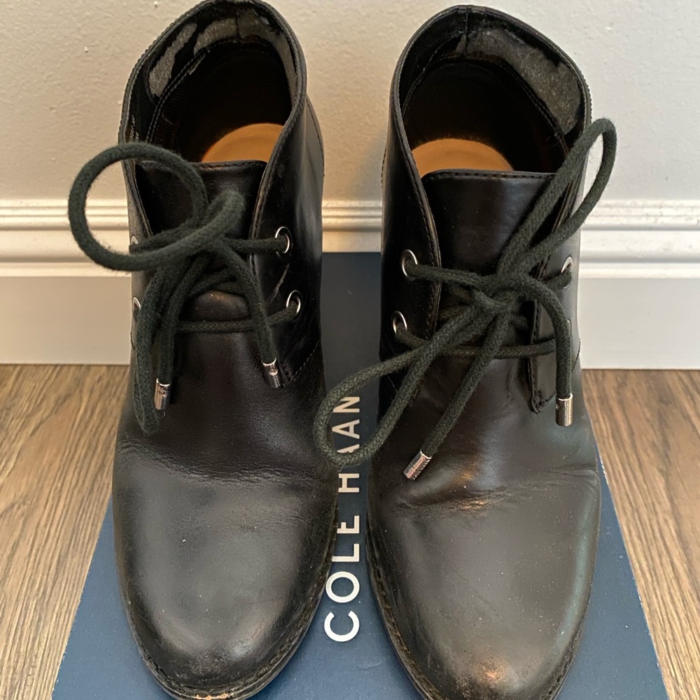 Cole Haan Black Leather Boots